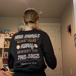 Womens Drawstring Dark Gray Sweatshirt XS